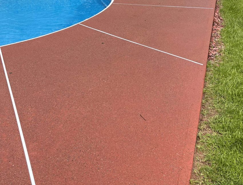 Perfection Power Washing services surface cleaning - pool surround